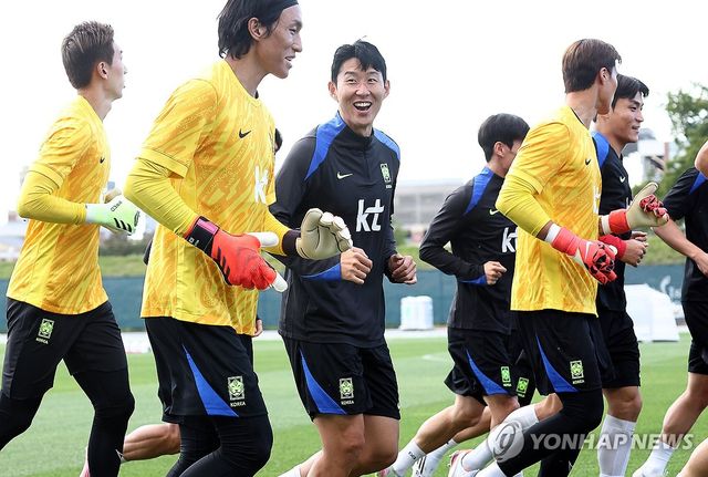 훈련하는 손흥민