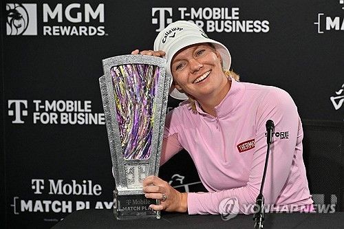 올해 4월 열린 T모바일 매치 플레이 우승자 마들렌 삭스트룀.