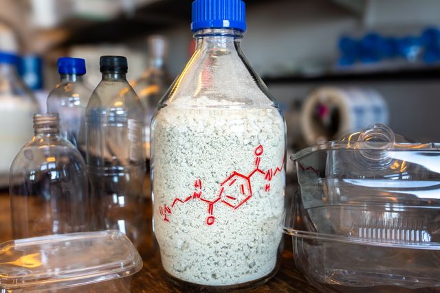 폐 PET를 재활용해 만든 CO₂ 포집 소재 'BAETA'