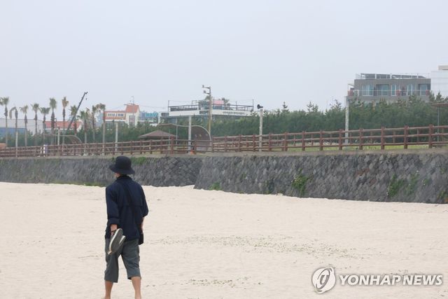 곽지해수욕장 석축호안