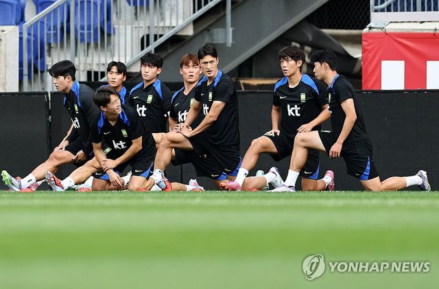 미국전 하루 앞둔 축구 대표팀