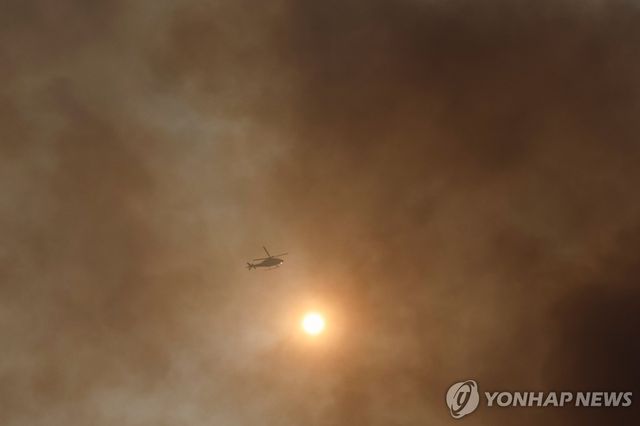 8월 포르투갈에서 산불 진화에 나선 헬기