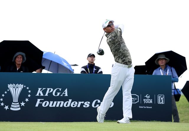 문도엽의 3라운드 경기 모습.