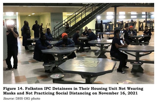 한국인 구금된 미국 이민 당국 시설 내부