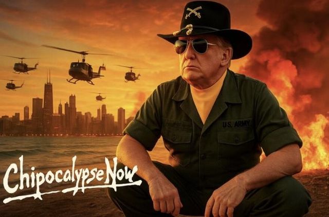 시카고시 겨냥 트럼프 대통령 트루스소셜 게시 이미지