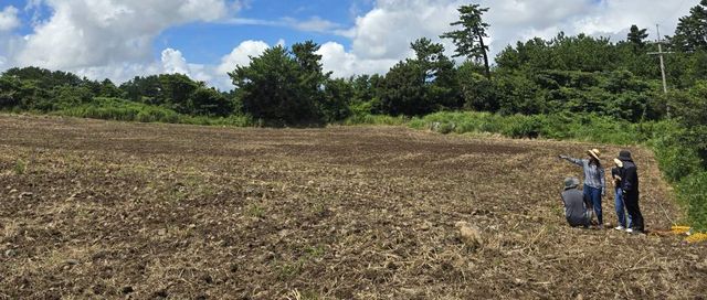 메밀 파종 하는 청년농업인 아카데미 교육생들