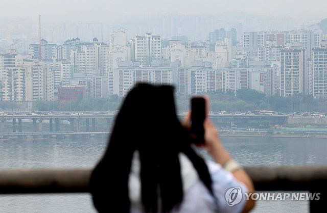 흐린 날씨의 한강