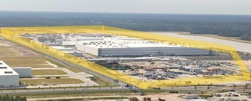 미 국토안보수사국 영장에 첨부된 공장부지 사진