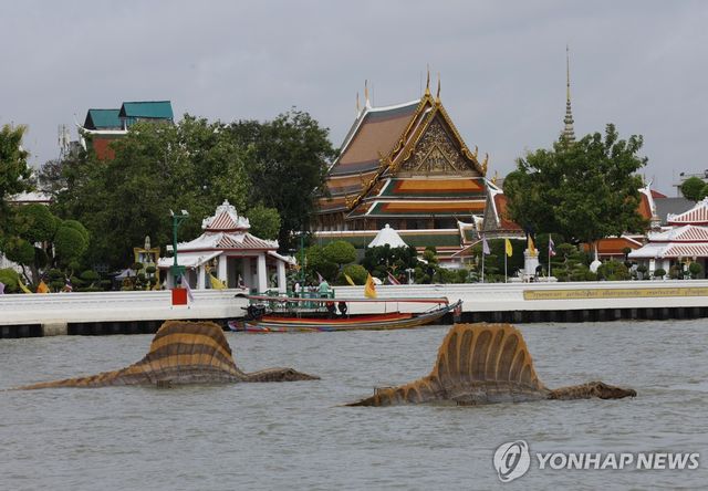 태국 방콕의 '쥬라기 월드' 영화 홍보
