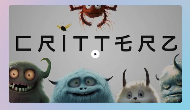 AI로 제작된 2023년 단편영화 '크리터즈'