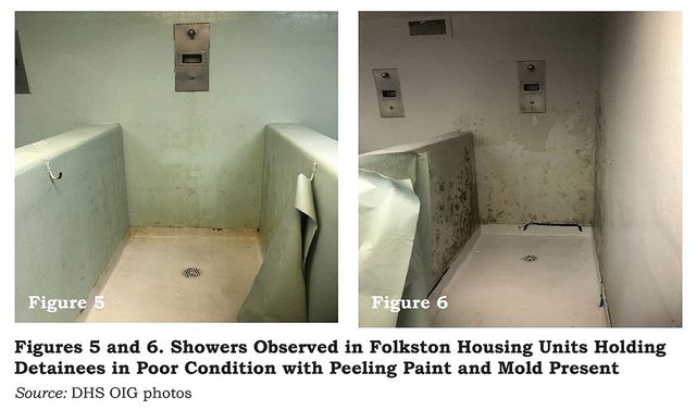 한국인 구금된 미국 이민 당국 시설 내부