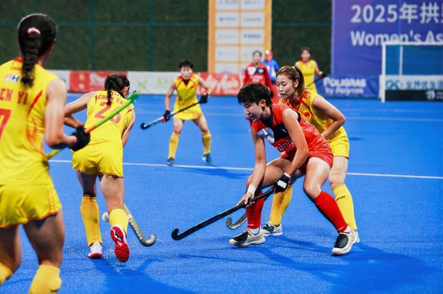 한국과 중국의 경기 모습. 