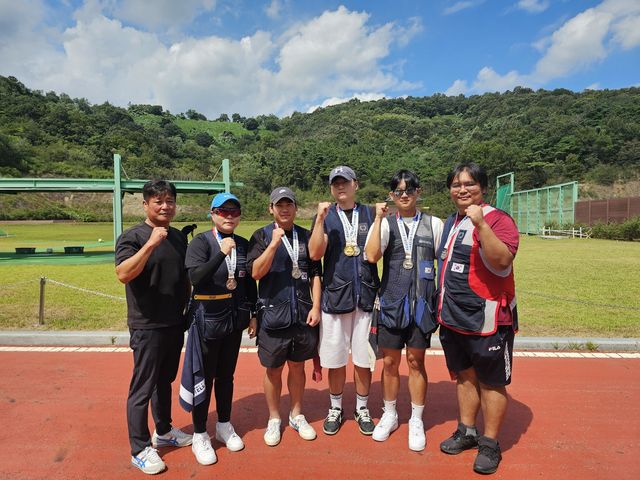 제5회 홍범도장군배 전국사격대회 출전한 울산 북구청 사격팀