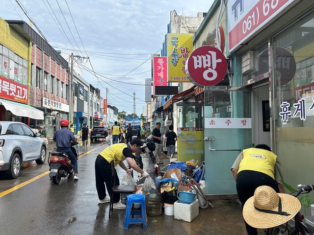 상가 침수 피해 복구