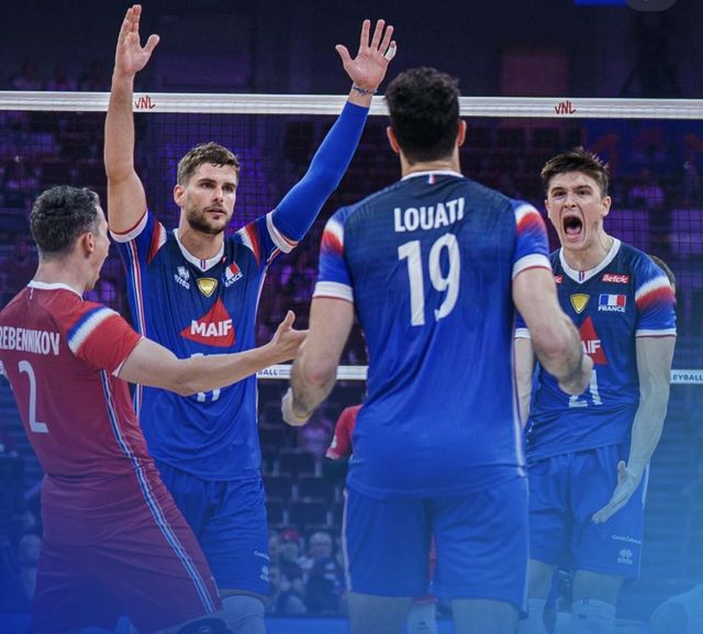 세계선수권에 참가하는 프랑스 남자배구 대표팀 선수들