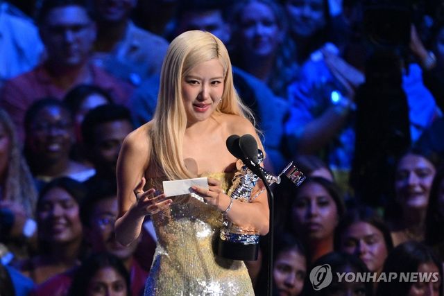 블랙핑크 로제, MTV VMA '올해의 노래' 수상