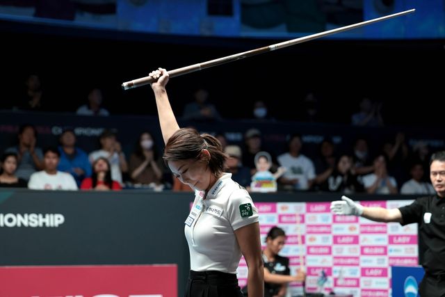 김가영의 우승 세리머니