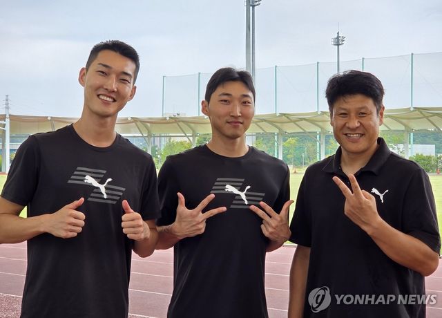 도쿄 세계선수권 준비하는 우상혁, 유규민, 김도균 감독