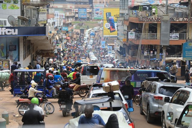 우간다 캄팔라 시내의 모습