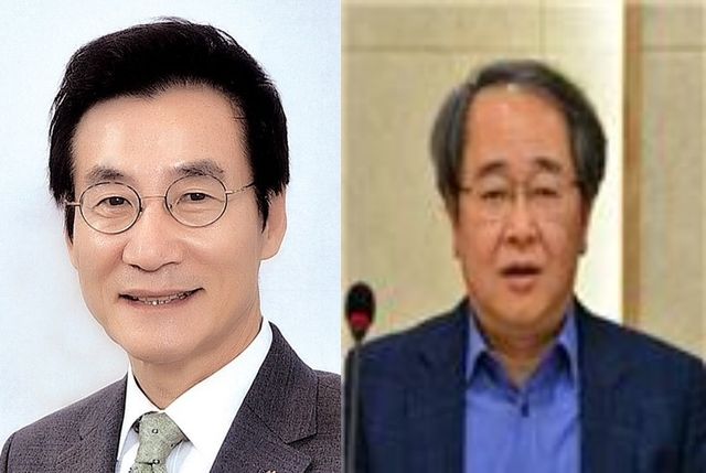 김중석 강원도민일보회장(왼쪽), 김기석 강원대 명예교수
