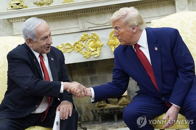 트럼프 미국 대통령과 네타냐후 이스라엘 총리