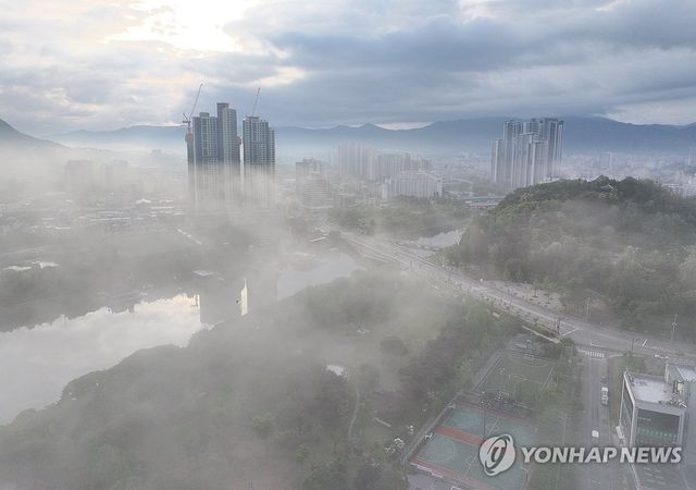 안개 내려앉은 춘천