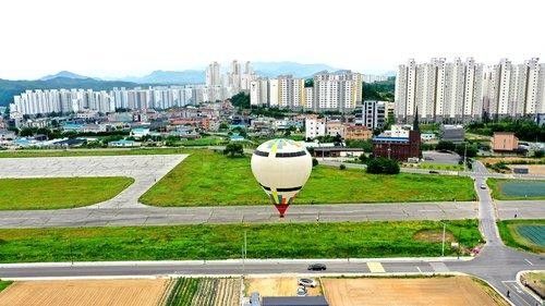제천비행장에 뜬 열기구