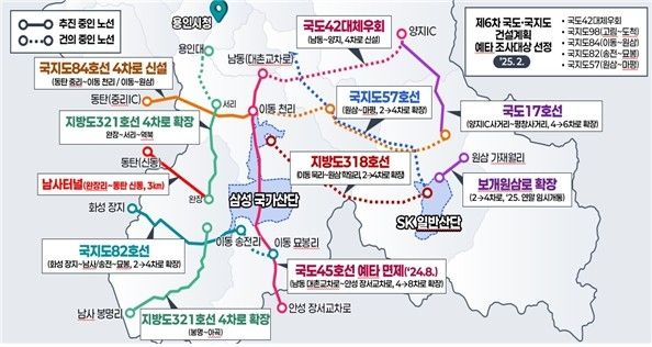 반도체 연계 주요 도로망 확충 