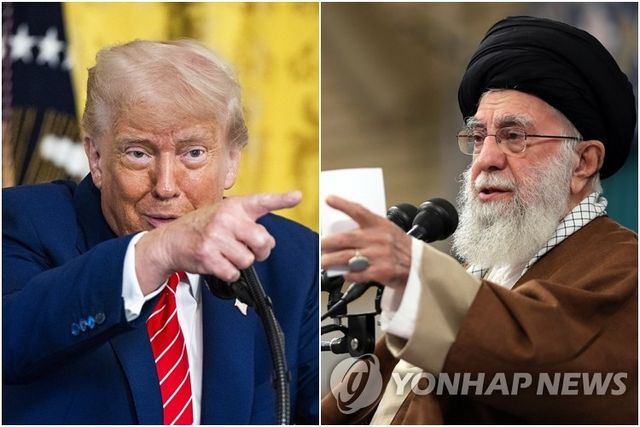 트럼프 미국 대통령(왼쪽)-알리 하메네이 이란 최고지도자