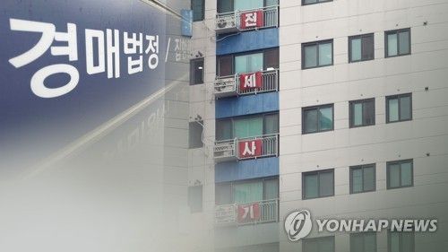 강제경매 개시 결정 집합건물 역대 최다(CG)