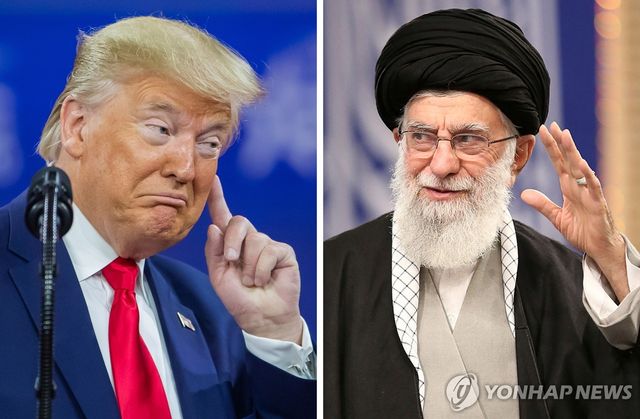 도널드 트럼프 미국 대통령과 아야톨라 알리 하메네이 이란 최고지도자 [EPA 연합뉴스 자료사진. 재판매 및 DB 금지]