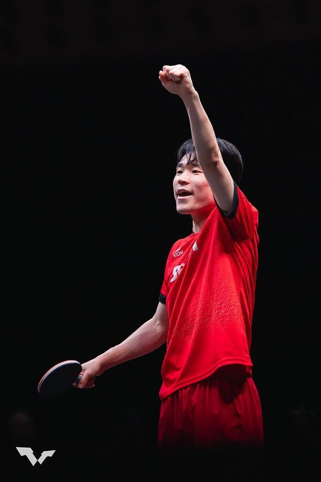 WTT 시리즈 경기에 나선 장우진 