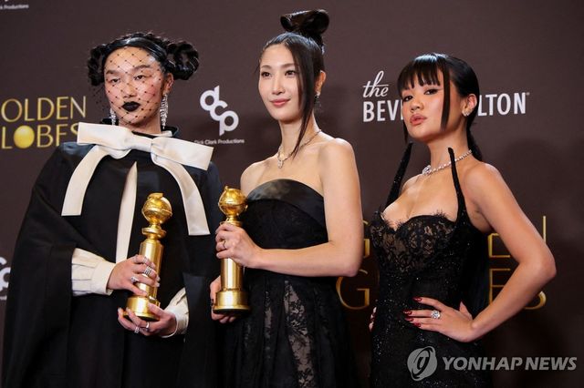 '케이팝 데몬 헌터스' 제83회 골든글로브 시상식 주제가상 수상