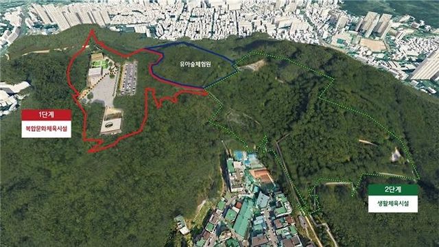 부산 사하구 예비군훈련장 일대 개발 계획 조감도
