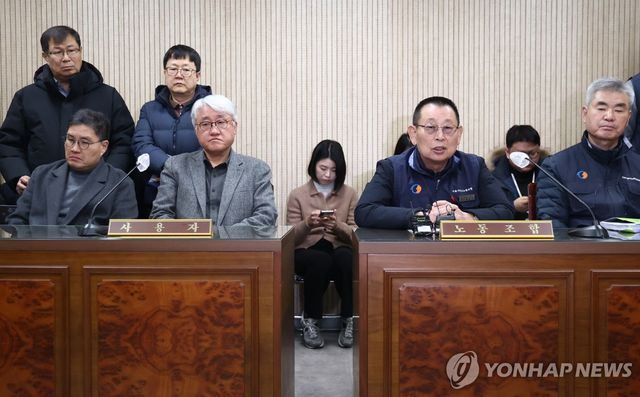 발언하는 박점곤 서울시 버스노조 위원장