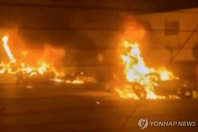 이란 시위 현장