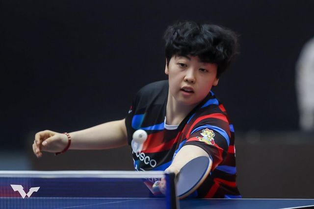 WTT 피더 인도 대회 경기에 나선 유한나