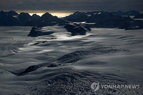 그린란드 서부의 풍경 