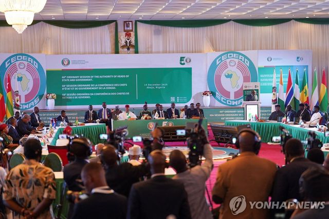 작년 12월 14일 나이지리아 아부자에서 열린 제68차 서아프리카경제공동체 정상회의