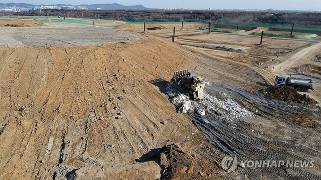 한산한 수도권매립지