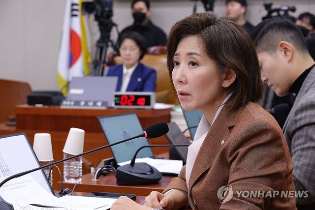 질의하는 나경원 의원