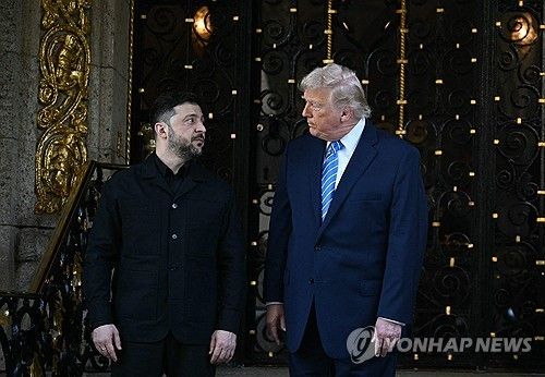 젤렌스키 대통령과 트럼프 대통령