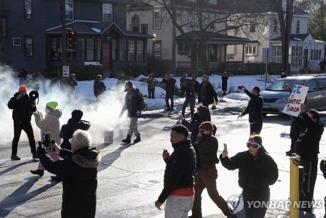 미네소타에서 벌어지는 反ICE 시위