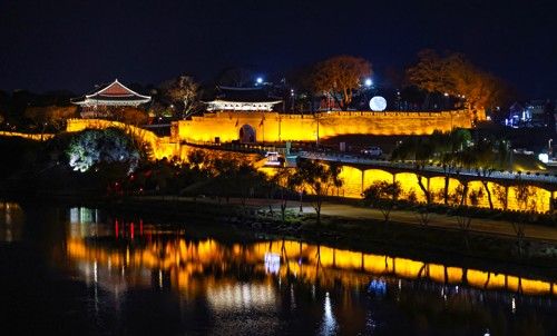 진주성 야경[사진/임헌정 기자]