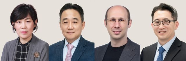 제19회 아산의학상 수상자 기초의학부문 이호영 교수, 임상의학부문 김승업 교수, 젊은의학자부문 마틴 슈타이네거·이주명 교수(왼쪽부터) [아산사회복지재단 제공. 재판매 및 DB금지]