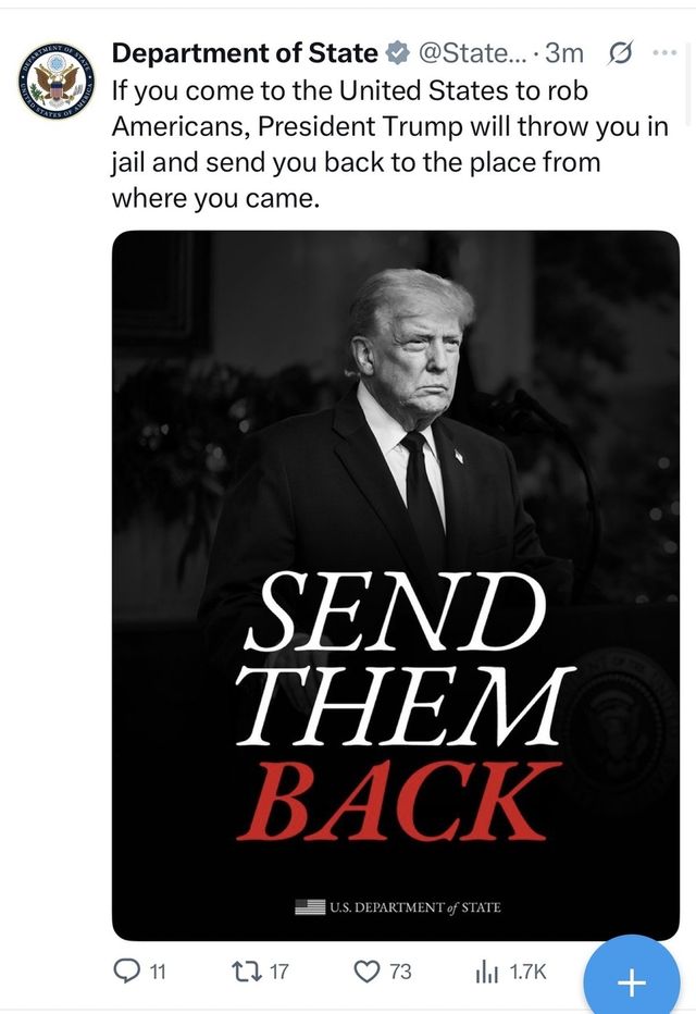 미 국무부 "그들을 돌려보내라" 