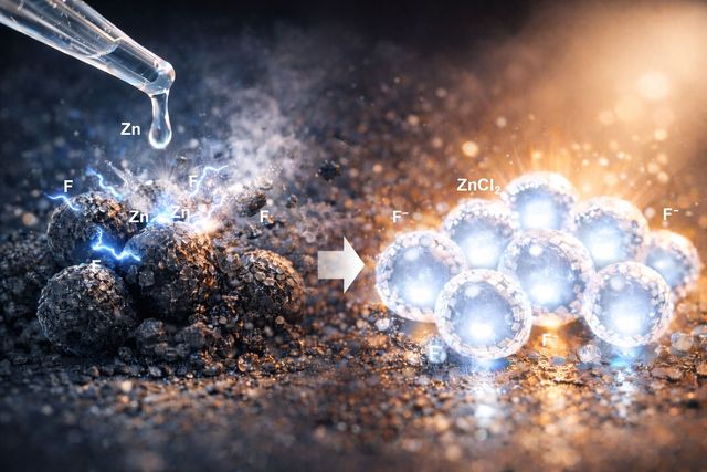 친환경 초소형 화학 반응 AI 이미지