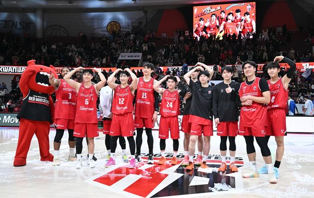 14일 가스공사와의 경기 후 정관장 선수들의 승리 인증샷