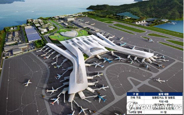 가덕도신공항 여객터미널 조감도