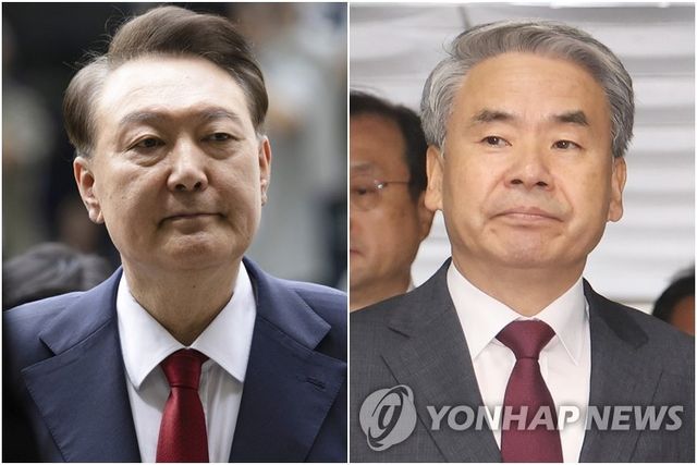 윤석열 전 대통령(왼쪽)과 이종섭 전 국방부 장관